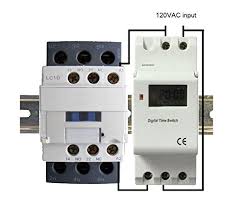 The circuit that applies the voltage to the coil is referred to as the control circuit , because it controls the main device that the contactor or relay is switching. Electrodepot 24 Hour 7 Day Pool Pump Timer Contactor 30a 3 Pole Time Switch For Operation 120vac 40amp Amazon Com Industrial Scientific