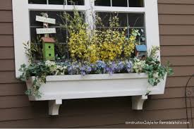 Artificial flowers for window boxes. Remodelaholic How To Build A Window Box Planter In 5 Steps