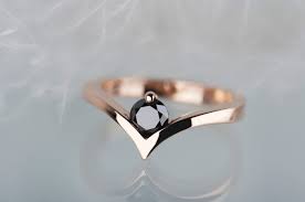 Black Diamond Rose Gold Engagement Ring Rose Gold Black Diamond Black Diamond Rose Gold Engagement Ring Rings Jewelry Fashion