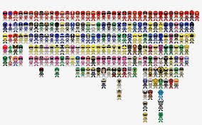 The above logo design and the artwork you are about to download is the intellectual property of the copyright and/or trademark holder and is offered to you as a convenience for lawful use with. All Super Sentai A K A Power Rangers Pixel Art By Miralupa All Power Rangers In History 1950x1140 Png Download Pngkit