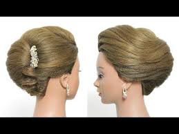 simple french roll hairstyle for long hair tutorial quick updo youtube womens hairstyles hair styles long hair styles