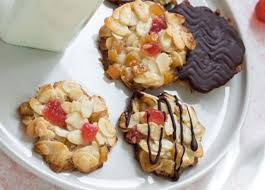 Biscuits Florentins De Noel Au Thermomix Pat Et Recette Biscuits Florentins Gateaux Et Desserts Dessert Noel Thermomix