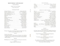 Mother Courage program, 1969