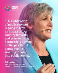 How can the U.S. Department of Justice better uphold its mission amid  rising political pressure? 🇺🇸 Former Deputy Attorney General Sally Yates  and former Attorney General Alberto Gonzales explore how to protect