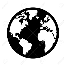 Download this free picture about globe world earth from pixabay's vast library of public domain images and videos. Black And White Earth Globe With Distinction Between Land And Royalty Free Cliparts Vectors And Stock Illustration Image 58659582