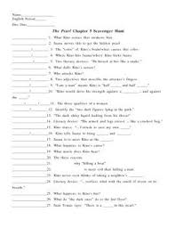 The Pearl Chapter 5 Scavenger Hunt And Key Scavenger Hunt Chapter Scavenger