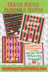 It may come as a surprise to learn that everyone's favorite halloween movie was actually released in the middle of summer. Free Hocus Pocus Party Printables Mandy S Party Printables