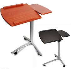 Rolling Laptop Desk Height Angle Adjustable Split Top Cart Bed Couch Work Lounge Bed Tray Desk Portable Table