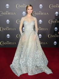 Cate blanchett on playing the. Lily James In Blue Elie Saab Couture At Cinderella Premiere 2015 Glamour