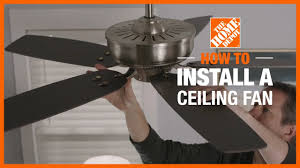 Maybe you would like to learn more about one of these? How To Install A Ceiling Fan Lighting And Ceiling Fans The Home Depot Youtube