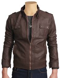 Brown Leather Jacket With Collar Belt Jackets Maker Leather Jacket Men Brown Leather Jacket Leather Jacket