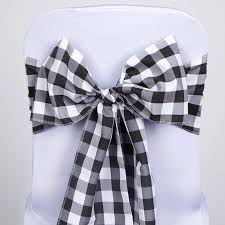 Browse a variety of modern furniture, housewares and decor. Gingham Chair Sashes 5 Pcs Black White Buffalo Plaid Checkered Polyester Chair Sashes Efavormart