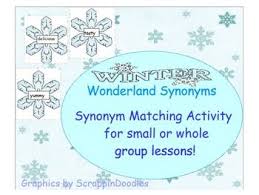 Find another word for decorated. Winter Wonderland Synonyms Synonym Activities Synonym Small Groups