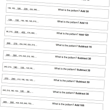 Math Worksheets Patterns With Multiples Of Fifteen Pattern Worksheet Number Patterns Worksheets Math Worksheets