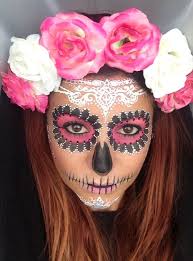 The main symbol of mexican holidays are just colored sugar skulls, which are eaten to honor the dead. Tales From The Grave Diy Dia De Los Muertos Inspired Makeup Sugar Skull Makeup Sugar Skull Costume Sugar Skull Halloween