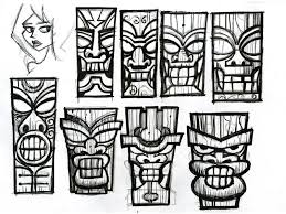 Hawaiian tiki totem pole drawing. Tiki Sketch 01 By Ecofugal On Deviantart Tiki Tattoo Tiki Drawing Tiki Totem