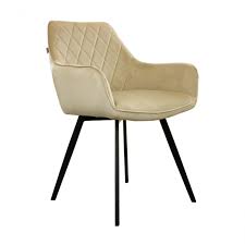 Buy products such as duhome chic accent chair for living room chair home office chair modern golden metal frame legs velvet padded seat pink at walmart and save. Kick Karl Velvet Dining Chair Champagne Kick Collection