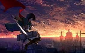 Обои по теме shingeki no kyojin. Mikasa Ackerman Scarf Shingeki No Kyojin Hd Wallpaper Desktop Backgrou Sword Art Online Season Sword Art Online Wallpaper Laptop Wallpaper Desktop Wallpapers