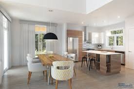 Plan D Une Maison Saine Offrant 3 Chambres Et Terrasse Abritee Modern Style House Plans House Plans Dining Room Floor