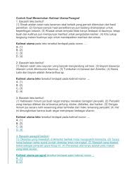 Check spelling or type a new query. Contoh Soal Menentukan Kalimat Utama Paragraf Dan Ide Poko