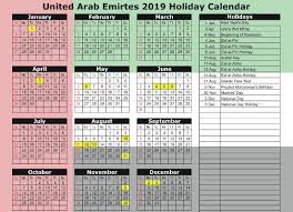 We usually get two days off to celebrate, and according to the unified. Free Uae Public Holidays 2020 Calendar