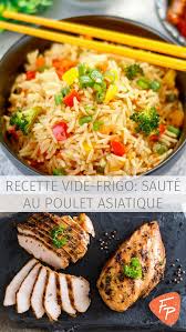 Essayez Cette Recette Simple De Saute Au Poulet Asiatique Pour Les Soupers Presses Ou Vous Avez Seulement Un Sac De Legumes Congeles Un Re Food Recipes Meals