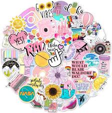 Check out our aesthetic stickers selection for the very best in unique or custom,. Amazon Com Aithney Stickers 100 Pcs Cute Funny Stickers For Teens Girls Adults Stickers For Water Bottles Laptop Phone Skateboard Pad Travel Vinyl Stickers Waterproof Pink Fashion Stickers Toys Games