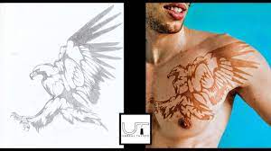 For example, many people associate the eagle with the united states. Golden Eagle Henna Tattoo Pencil Drawing No Stencil Youtube