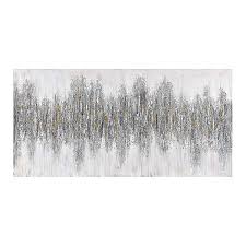  chic silver grey turquoise blue rhinestone crystal faux canvas print. Blue Luxe Abstract Canvas Art Print Kirklands