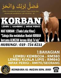 Niat dilafazkan di dalam hati. Lafaz Niat Korban Lembu Sang Hook