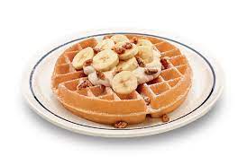 New Bananas Cream Belgian Waffle Honey Roasted Pecans Belgian Waffles Banana Cream