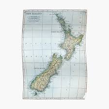 This map was created by a user. New Zealand Map Posters Redbubble