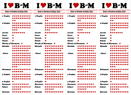 Book Of Mormon Reading Chart Bookmark Ready To Print 4