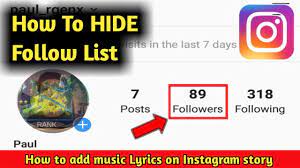 You have two options to instagram hide your following list: How To Hide Instagram Following List Hide Instagram Friends Youtube