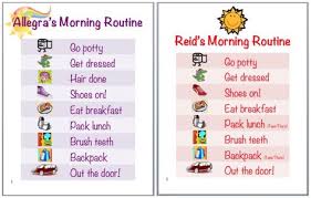List Of Mourning Routine Kids Editable Chore Charts Pictures