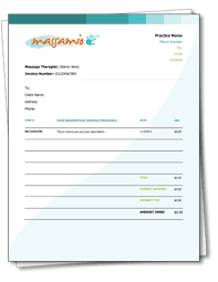 A Free Massagetherapy Receipt And Invoice Template As Easy As Download Customize And Print Massage Therapy Reflexology Massage Massage Therapist