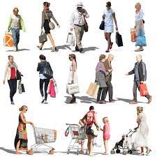 Texture Psd Shopping Shop People People Cutout Silhouette People People Png