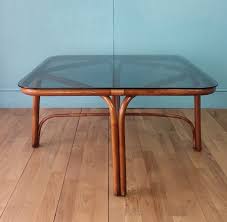 Clear table top dining coffee table protector tempered glass multi size shape uk. 1970s Mid Century Modern Brown Glass Square Coffee Table Vinterior