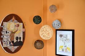 Diy decorative string chandelier made with yarn and balloon. Hanging Yarn Ball Art 7 Steps With Pictures Instructables