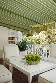 Upstairs Patio With Awning Patio Landscaping Outdoor Living Backyard Patio