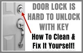 In most cases, this is a thoughtless process, but not always. Door Lock Is Hard To Unlock With Key How To Clean And Lubricate It Yourself