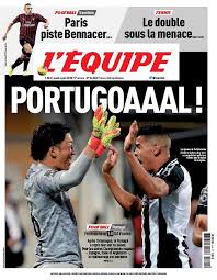 Directs commentés, images et vidéos à regarder et à partager Jornal L Equipe Com A Liga Portuguesa Na Capa Lusojornal