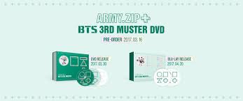 It took place from november 12, 2016 to november 13, 2016 in south korea. Info Bts 3rd Muster Army Zip Dvd Blu Ray