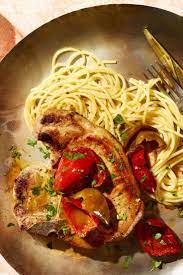 Pork Chops In Cherry Pepper Sauce Recipe Recipe In 2021 Stuffed Peppers Pepper Sauce Recipe Pork Chops