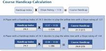 Image result for how do you calculate course handicap?