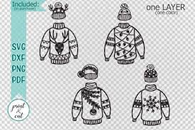 Download Christmas Sweater Bundle Graphic By Cornelia Creative Fabrica PSD Mockup Templates