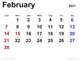 Just click print right from your browser. February 2021 Calendar Templates For Word Excel And Pdf