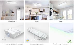 Recessed lights, as the name suggests, are a type of light fixture that is installed into shallow openings in walls or, most commonly, in ceilings. Faithsail 2ft Led Light 20w 2200lm Led Linear Flush Mount Lights 4000k Neutral White 2 Foot Kitchen Led Lighting Fixture Ceiling For Craft Room Laundry Fluorescent Tube Replacement Amazon Com