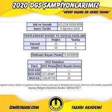 Maybe you would like to learn more about one of these? Tasari Izmir Dgs 2020 De Muhtesem Basarilarimiz Hedef Facebook