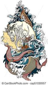 Mythological Sea Horse Hippocampus Vector Stock Illustration Royalty Free Illustrations Stock Clip Sea Horses Illustration Horse Illustration Seahorse Art